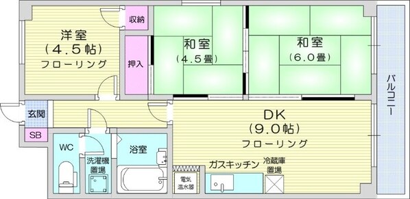 西１８丁目駅 徒歩10分 8階の物件間取画像